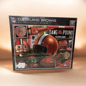 Cleveland Browns NFL 500 Pc Puzzle 24"x 18" NEW (E2)